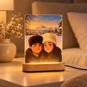 Kişiye Özel Yapay Zeka Animasyonlu Fotoğraflı Gece Lambası – Sevgiliye & Eşe Hediye 1