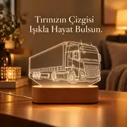 Tır & Kamyon Fotoğraflı Gece Lambası 1