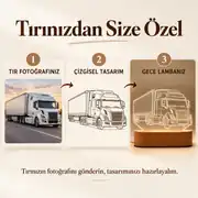 Tır & Kamyon Fotoğraflı Gece Lambası 3