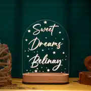 Kişiye Özel Sweet Dreams Yıldızlı LED Gece Lambası 2