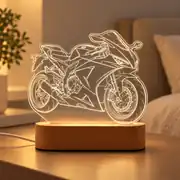 Motosiklet Fotoğraflı Gece Lambası 1