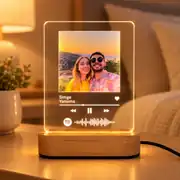 Spotify Kodlu Fotoğraflı Gece Lambası – Sevgiliye & Eşe Hediye 1