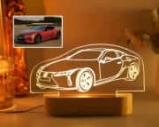 🚗 kişiye özel araç fotoğraflı gece lambası 💡 4
