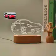 🚗 kişiye özel araç fotoğraflı gece lambası 💡 1