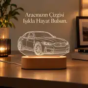 Araç Fotoğraflı Gece Lambası – Otomobil 2